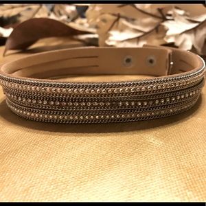 Beige Rhinestone 3-Strand Choker Necklace⚜️